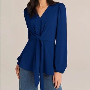 NWOT Grace Karin Women Bow-Knot Casual Long Sleeve Top